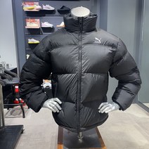편한 덕다운 !!푸마 남여공용 다운 패딩 점퍼 유니 헤리티지 다운 자켓 블랙 (933442 01)