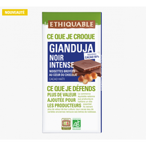 ETHIQUABLE 에티카블 유기농 공정무역 다크 초콜릿 잔두야 Dark chocolate gianduja, 1개