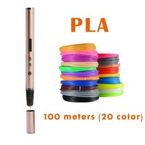 3d pen scribble pen oled pla abs filament 3d printer 크리스마스 선물 lapiz 3d printing pen for school 3d 연필, 100미터 평면, 1-협력사