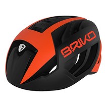 브리코 벤투스 BRIKO VENTUS 자전거헬멧, 매트블랙 오렌지