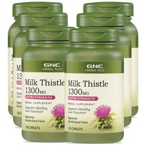 GNC Milk Thistle 1300MG 120 Caplets 밀크시슬 120정 6병