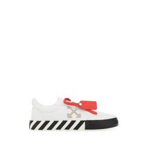 23SS OFF WHITE 화이트 캔버스 AND 스웨이드 VULCANIZED 스니커즈 OMIA085S23FAB001 0117