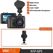 어라운드뷰 후방 사이드 카메라 Vantrue-N1 프로 대시 캠 1.5인치 미니 자동차 DVR 카메라 1080P 비디오 레, 03 N1P-GPS_01 32G