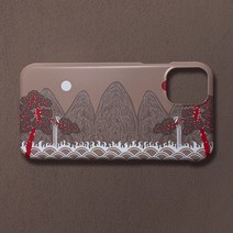 우리일쌍 프리미엄 오동색 일월오봉도 카드 슬라이드 휴대폰 케이스 특별한날 디자인 선물 (4308941), 아이폰11pro max