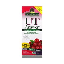 네이쳐스 앤서 UT 유티 엔서 D 만노스 크랜베리 4870mg 120ml 디 만노오즈, 1개