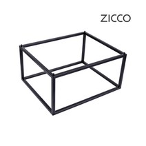 ZICCO 지코 멜라민 브라운 우드 느낌 플레이팅 트레이 스탠드 초밥 스시 홈 카페 베이커리 진열 치즈보드 식기, 1개, 10)높은 직사각 스탠드 중형 2호