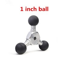 액션캠대여 초미니무선카메라 바디캠 1 인치 25mm 볼 헤드 13mm 15mm 17mm 어댑터 듀얼 마운트 홀더 Gopro 액션 카메라 스마트 폰 GPS 브래킷용 전송, [18] 1pc aluminum