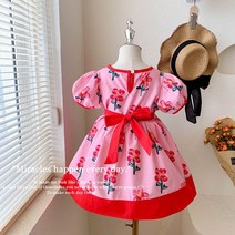 PigPug 꽃무늬 반팔 원피스