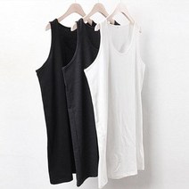 베이직 이너 레이어드 롱나시 21R218F 빅사이즈 여성 롱나시 여름나시 망고나시 여자롱나시 레이어드나시