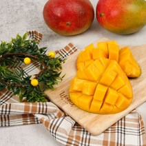 농장에서바로 프리미엄 항공망고, 1box, 2kg (붉은 애플망고)