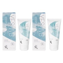 YES WB Water Based Natural Lubricant 예스 웨 워터 베이스드 내추럴 루브리컨트 3.41oz(100ml) 2팩 여성 보습제, 2개