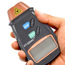 비접촉식 레이저 수정 발진기 4MHz LCD 디지털 RPM 측정기 타코미터 속도계, 한개옵션0