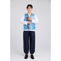 남성 생활 한복 세트 루즈핏 데일리 드레스 개량 한복 상하의 세트 전통 한복 무대 공연 한복 YMY