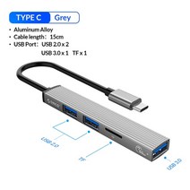 C타입 올인원 컨버터 도킹 스테이션 USB 허브 리더기용 HDMI USB 멀티허브 맥북 태블릿 USB 3.0 안정성 포트확장 노트북, 협력사, C형 USB 3.02.0 tf