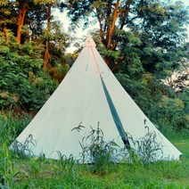 티피텐트 인디언 캠핑 인디언 텐트 동계 화목 에어 낚시 차박 대형 하우스 피라미드 글램핑, 5미터 화이트