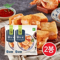 사옹원 튀김공방 멘보샤 새우튀김요리 400g 2개 에어프라이어 칠리소스포함, 400g, 2봉