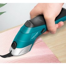무선전동가위 다기능 무선 전기 가위 배터리 커터 천 카펫 PVC 가죽 휴대용 절단 도구 블레이드 2 개 4V, Set A, 미국
