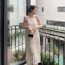 라운드넥 나시 비치원피스 리조트룩 해외여행원피스