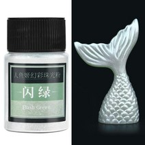 펄물감 아크릴물감대용량 진주 운모 분말 편광 안료 6g/병 슬라임 비누 캔들 에폭시 수지 착색제 심포니 진, 04 Green