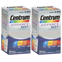Centrum Advance 50+ Multivitamin 뉴질랜드 센트룸 어드밴스 어덜트 50+ 멀티비타민 100정 2통