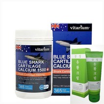 비타리움 청상어연골 칼슘 1500 365캡슐 상어연골분말 효능 관절 건강 영양제, 365캡슐 1통