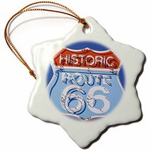 3dRose orn_88027_1 Arizona Seligman Neon Signage on Historic Route 66 US03 LSE0015 Lynn Seldon Sno, 1, 3-Inch, Neon Signage on Histo