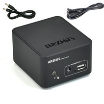BRZ HiFi APTX-HD LDAC 블루투스 오디오 송수신기 리시버 앰프, 블랙 리니어 전원