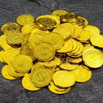 금화 모형 100개 소품 선물 피규어 동전 골드 굿즈 장식 해적 보석, E_해골