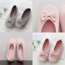 브랜드없음 와이제이 칼라리본 니트 유치원 어린이집 거실 실내화