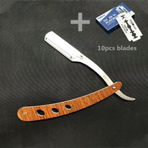 바버샵 면도기 클래식다채로운 전문 수동 면도기 스트레이트 에지 스테인레스 스틸 샤프 이발사 접이식 수, 한개옵션1, 06 mu wen and blades