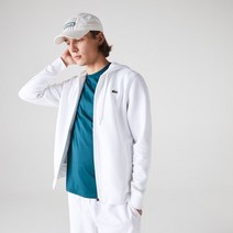 라코스테 스포츠 경량 이중 소재 후디 화이트 집업 맨투맨 상의 SPORT Lightweight Bi-material Hoodie