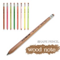 기타보쉬 wood note 샤프 / 우드샤프 / 우드노트 / 연필샤프, 형광그린