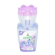 라벤더향 보라색 방향제 에어프레셔 냄새제거 실내악취 아로마향기 거치형 1개