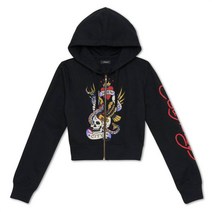 Ed Hardy 뉴욕 스컬 후디 인 블랙