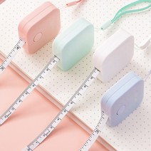 휴대용 피팅 파스텔 사각 미니줄자 DD-10002, 화이트