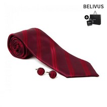 [KT알파쇼핑]빌리버스 선물용 타이 커프스 세트 BBKT004 쇼퍼백포함 넥타이선물