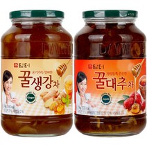담터 꿀생강차 1kg + 꿀대추차 1kg, 2개입