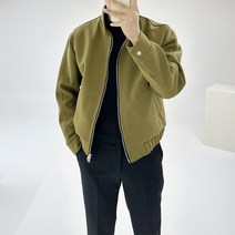 아도르클래식 맨하탄 3컬러 크롭 시보리 캐주얼 블루종 집업 자켓