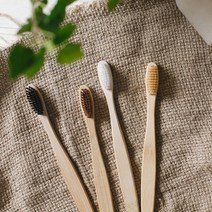 생 분해 대나무 밤부 칫솔 어금니 치과 교정 엔 미세모 부드러운 잇몸 치석 제거 미백 칫솔 집들이 설날 생일 선물, 옐로우, 본상품선택