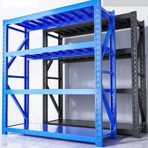 물류창고 파레트랙 두꺼운 철제선반 대형마트 진열대, 상세이페이지 참고, 블루 150x60x높이200cm 4단