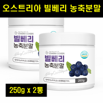 빌베리 분말 빌베리 가루 빌베리 파우더 농축분말 BILLBERRY 폴리코사놀 250g 2통