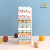 나무노리 원목 도미노 블록 빼기놀이, 단품