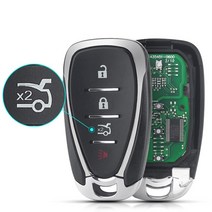 자동차원격시동 차량경보기 keyyou car remote key keyless entry for chevrolet cruze spark camaro equinox malibu, hyq4ea 433mhz, 3 패닉 세단 포함