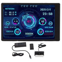 휴대용 모니터 4k 13인치 15인치 PC 3.5 인치 ips usb 미니 스크린 온도, 없음