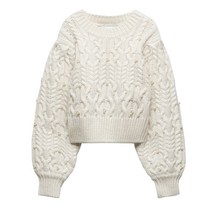 ZARA 펄 케이블 니트 스웨터 5755026
