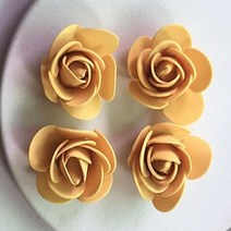조화 꽃 꽃다발 500Pcs 곰 인공 꽃에 대 한 3cm 거품 장미, 타이거 옐로우