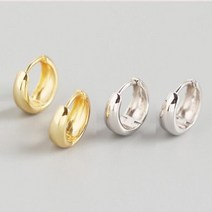 별사탕나무 원터치 볼드 볼륨 물방울 미니 링 귀걸이