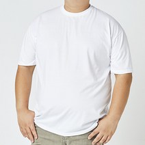남녀공용 30수 보네리따 프린팅 라운드 반팔 티셔츠 빅사이즈 2XL-9XL