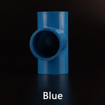 PVC 커넥터 티 T 형 3 방향 튜브 어댑터 물 파이프 피팅 관개 공급 시스템 조인트 5 개, [03] 32mm, [03] Blue, 5개