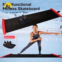 슬라이드보드 스트레칭보드 슬라이딩보드 홈트레이닝 홈트용품 다목적 슬라이딩 훈련 장비 eva 아이스 하키 롤러 슬라이드 보드 스케이트 훈련 슬라이드 매트 담요 실내 피트니스, 블랙 엘